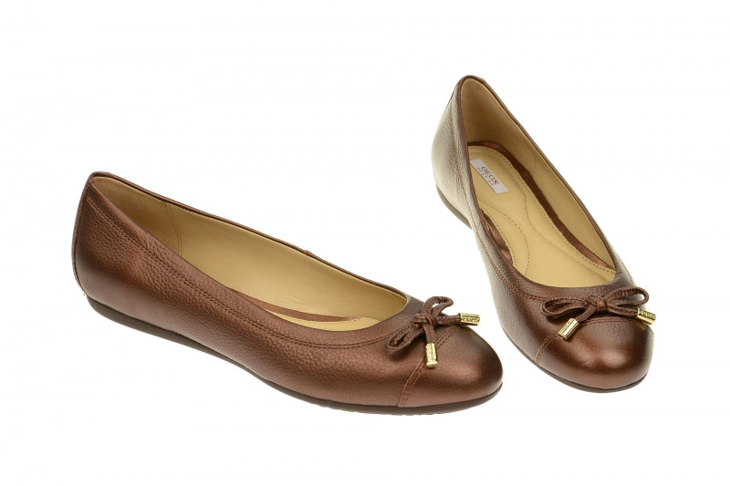 Geox Respira Lola A Ballerina in kupfer braun