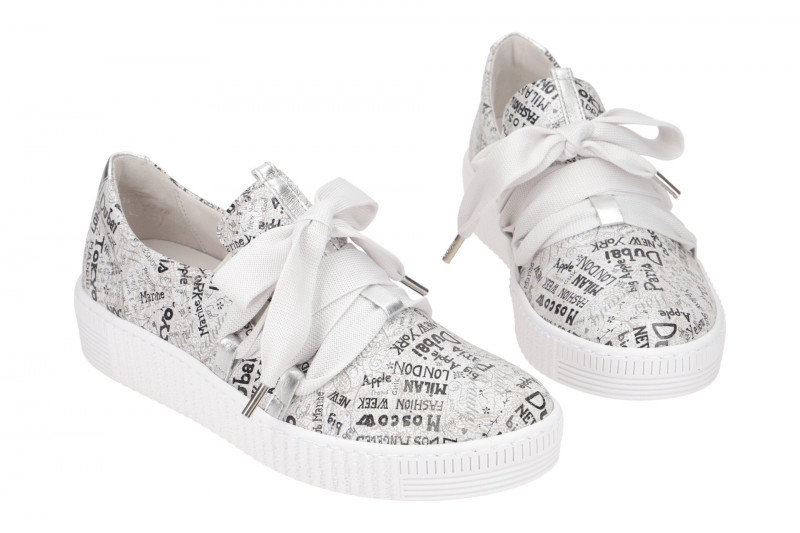 Gabor Schuhe grau Letter Damen Slipper 83.333.39