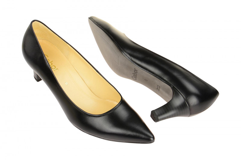 Gabor Pumps schwarz Glattleder 61.250.37