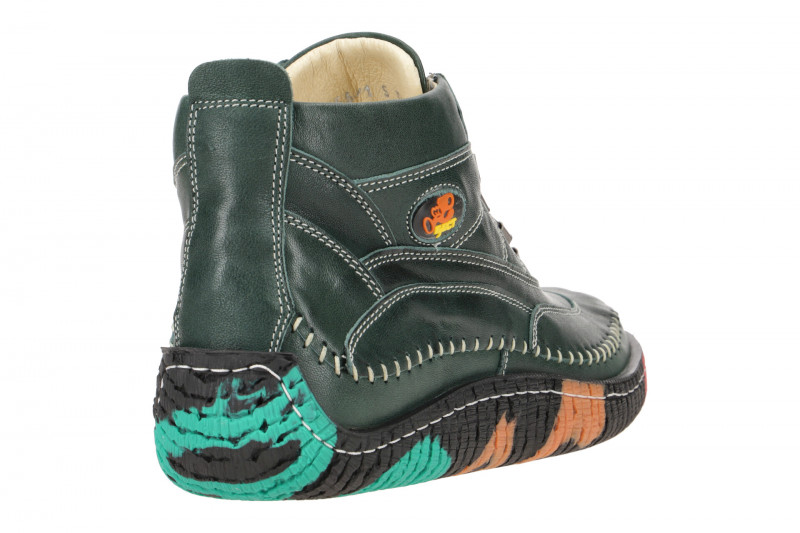 Eject Newject Stiefelette grün Schurwollfutter 6756