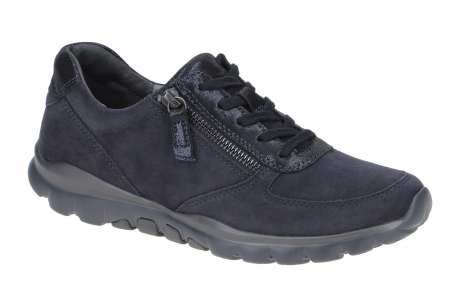 Gabor Rollingsoft Sensitive Women's Sneaker - Wide Fit, Nubuck Upper, Lace-Up, For Walking & Comfort - View #9