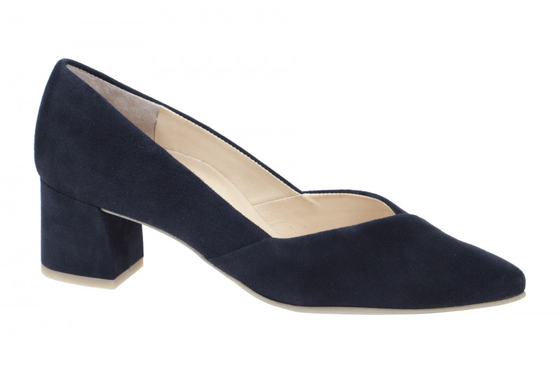 Paul Green Pumps blau Samt Velour 3740