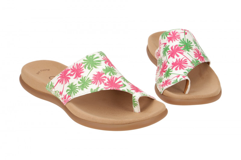 Gabor Zehentrenner Pantolette beige Palma 23.700.30