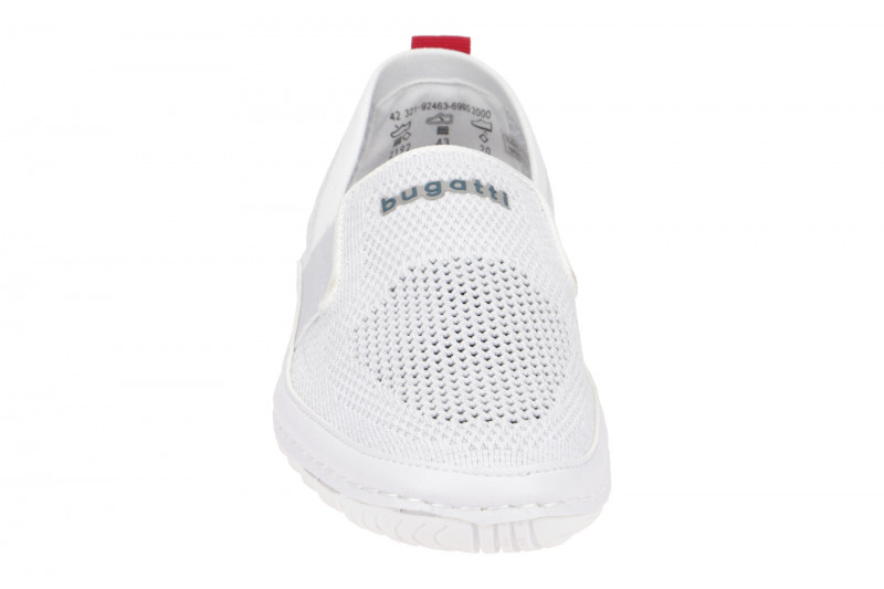 bugatti Quetzal Schuhe Slipper weiß