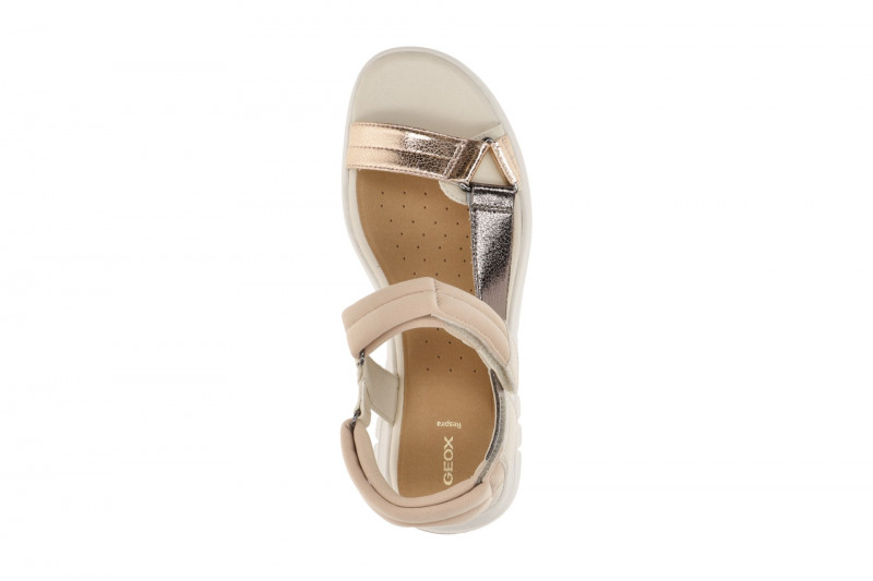Geox Flextride Sandalen rose beige metallic D65BSD