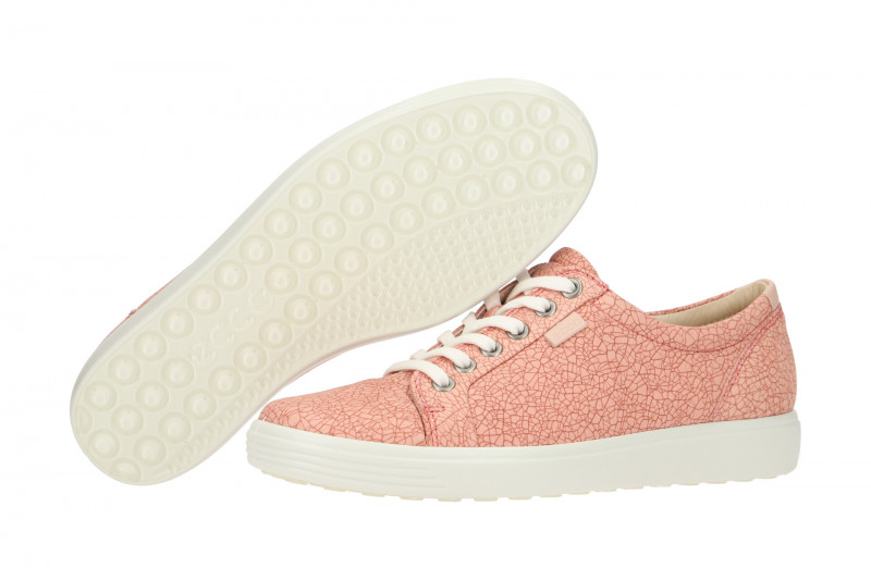 ecco Soft 7 Schuhe Sneaker rosa Laser NEU