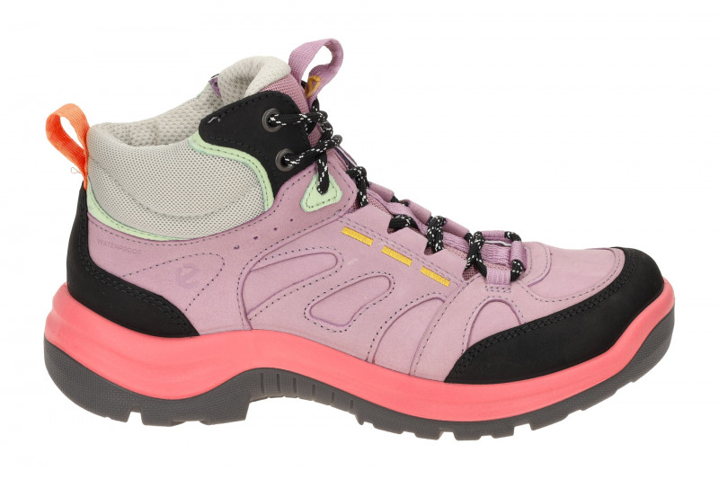 Ecco Offroad Schuhe Wander Stiefel Damen lila wasserdicht 822413