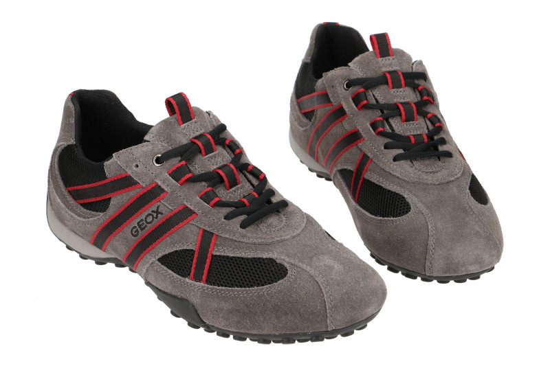 Geox Snake Schuhe grau rot U2207S