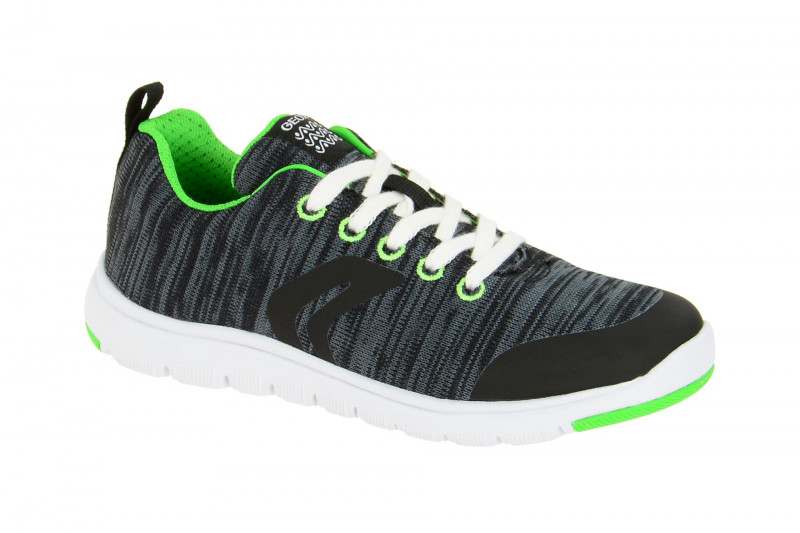 Geox Respira Xunday Boy Kinder Schnürschuhe in dunkelgrau
