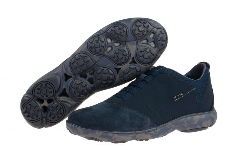 Geox Nebula Schuhe blau camouflage Sohle U52D7B 01122 C4064
