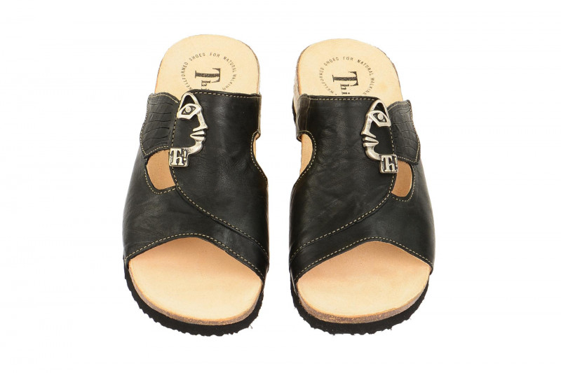 Think Mizzi Pantoletten schwarz Klett 124