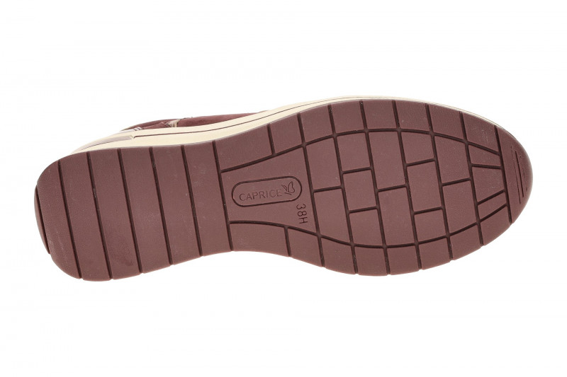 Caprice Schuhe rot bordo Leder Mix H-Weite 23300