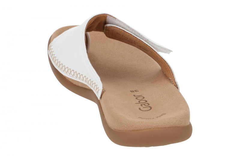 Gabor Klett Pantolette weiß Zehentrenner 23.708.21