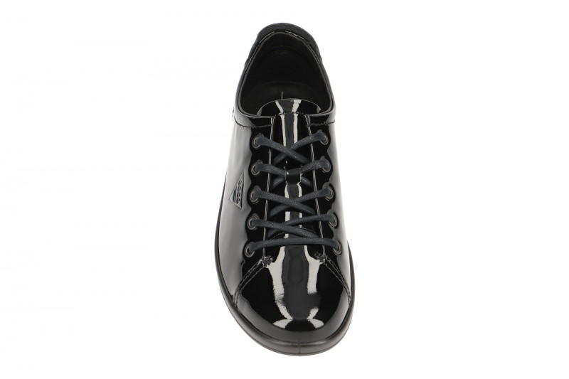 Ecco Soft 2 Schuhe schwarz Lack