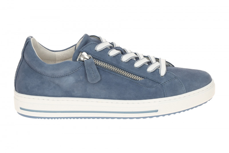 Gabor Sneaker Schuhe hellblau Velour 86.518.46