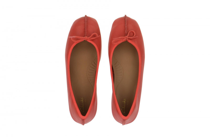 Clarks Freckle Ice Ballerinas rot grenadine