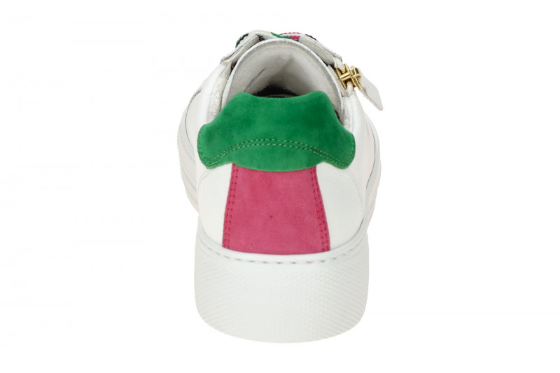 Gabor comfort Sneaker Schuhe weiß grün pink 66.465.53