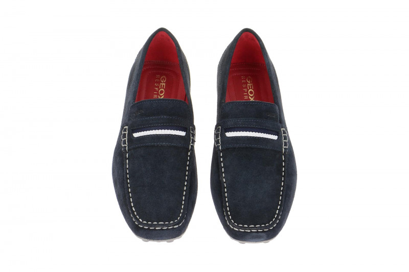 Geox Snake Mokassin Schuhe blau U5207A