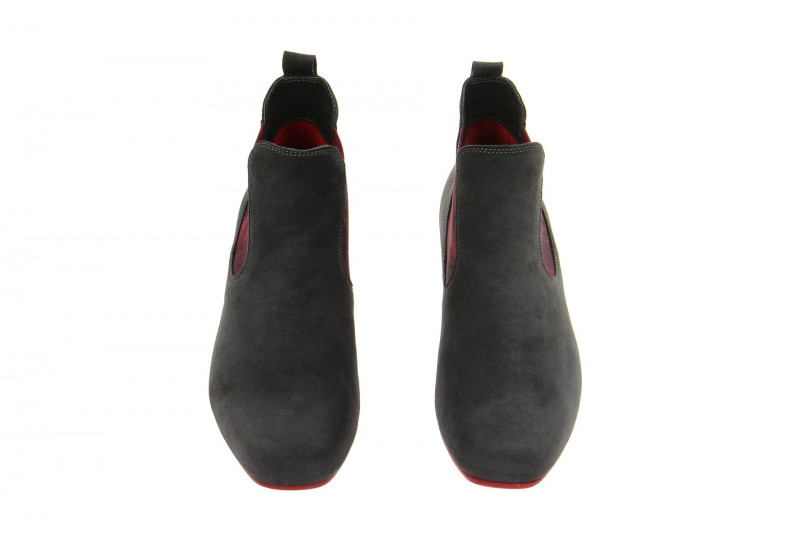 Think Foi Stiefelette grau rot 4-84194-21