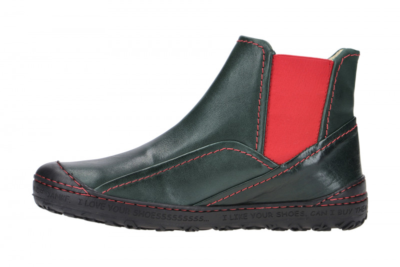 Eject Dass Stiefelette dunkelgrün rot 20756