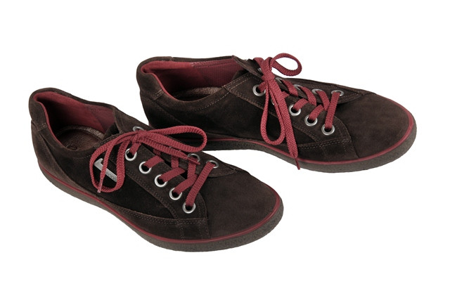 Ecco Stripe Schuhe in coffee braun