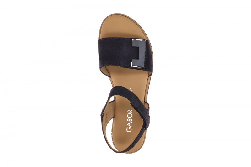 Gabor Keil Sandale blau Velour 82.700.46