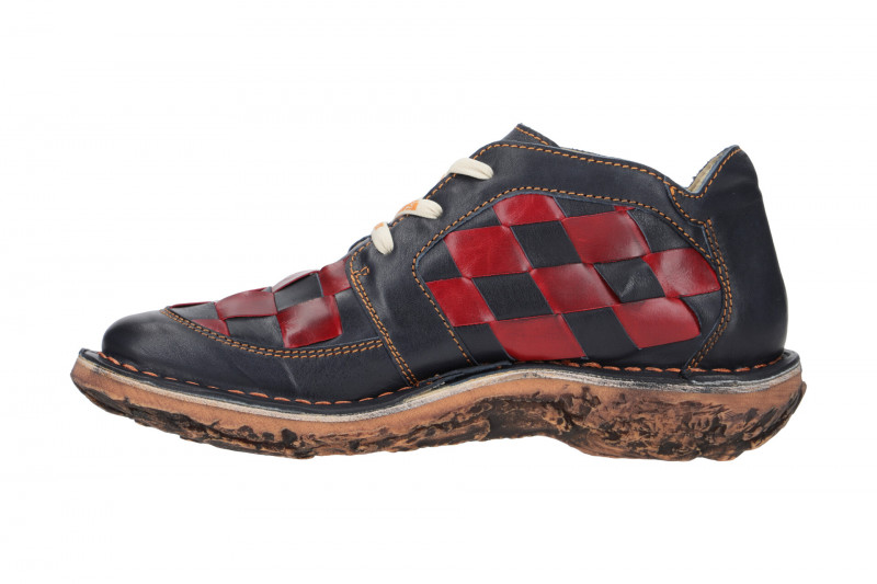Eject Dunas Schuhe blau rot Karo Damen 10036