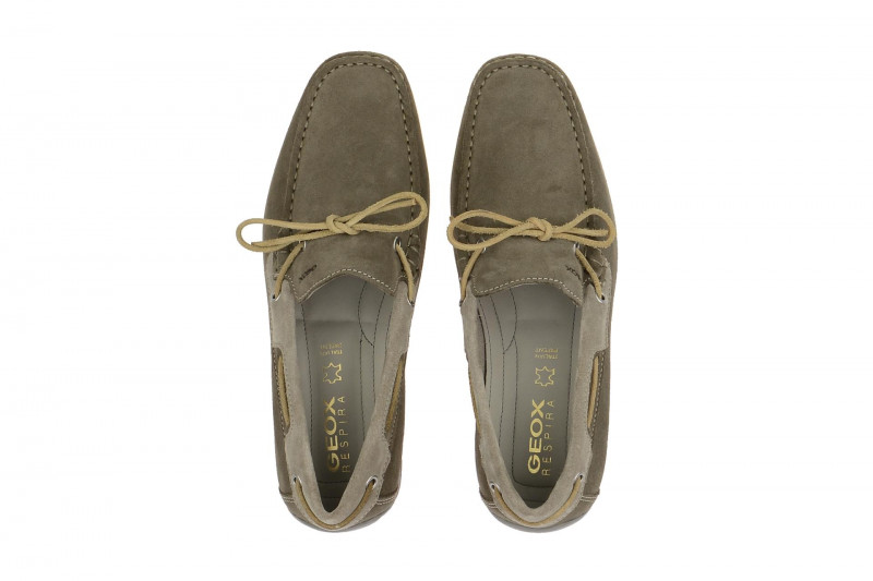 Geox Snake Mokassin Slipper grau taupe U4207I