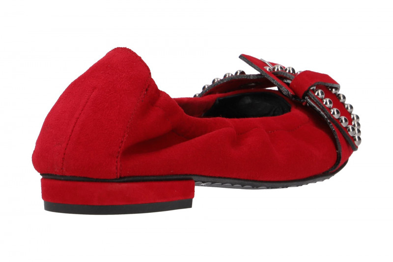 K&S Malu Ballerinas rot Perlen 10350