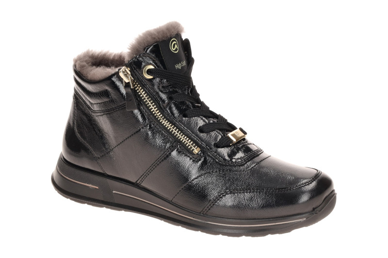 ARA Osaka Winter Schuhe Sneaker schwarz Lammfell 12-24808