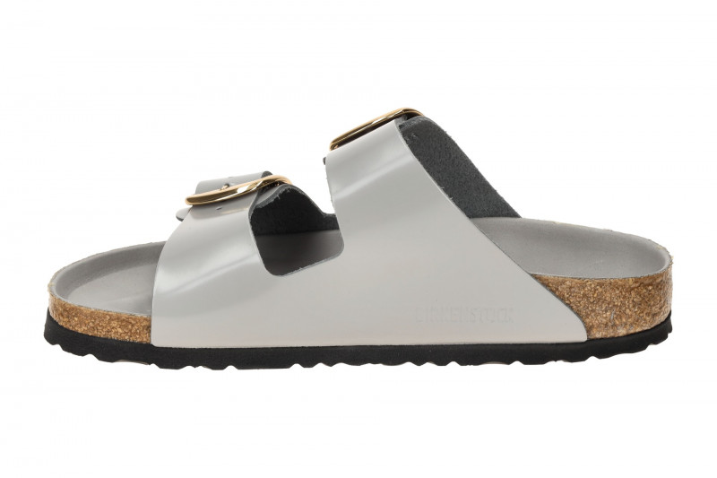 Birkenstock Arizona Big Buckle Pantolette grau SCHMAL 1029391