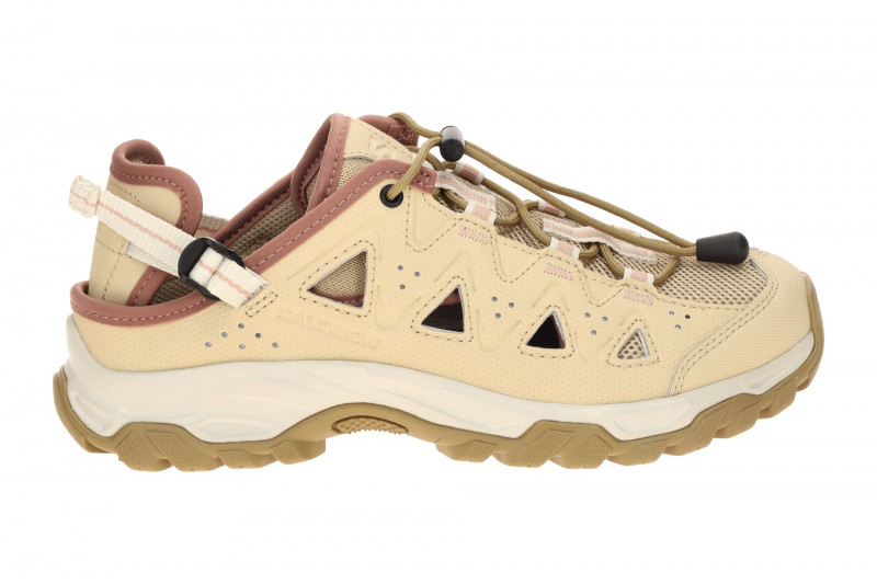 Salomon Alhama Schuhe beige gelocht Damen 477868