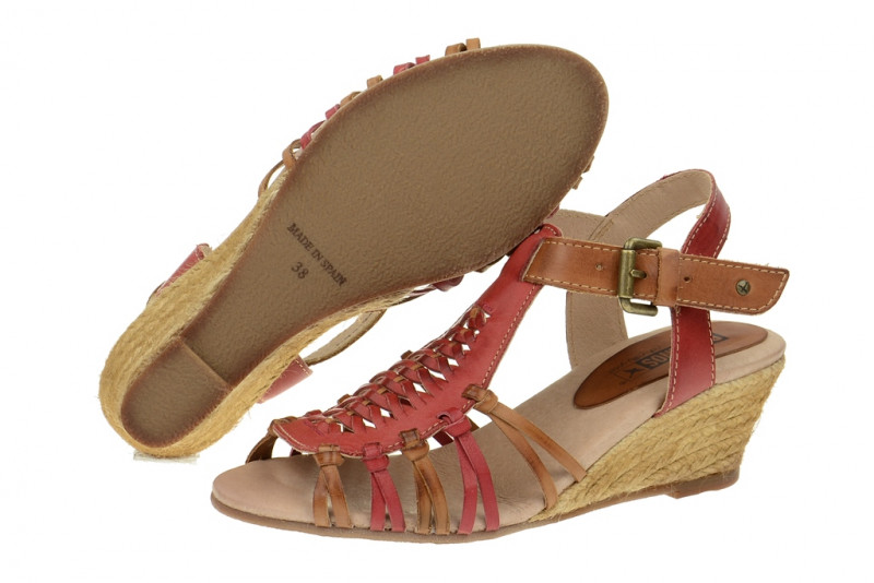 Pikolinos Keil Sandale - Cullera sandia rot - 976-8112