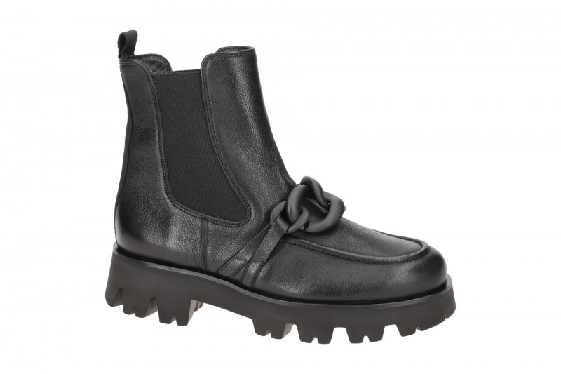 Paul Green Plateau Stiefelette schwarz Kette 9043
