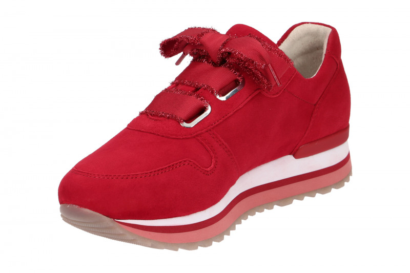 Gabor York Schuhe rot Plateau Sneaker