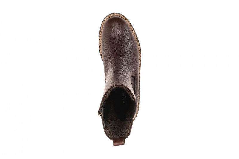 Paul Green Stiefelette braun dünn gefüttert Chelsea Stil 8270