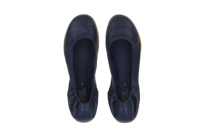 camel active Ballerinas Bamboo blau 800.70.11