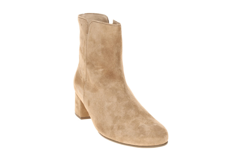 Gabor Stiefelette Ankle Boots beige sand Samt 8036.01.006