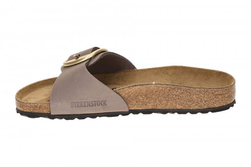Birkenstock Madrid Big Buckle Pantolette lila gold SCHMAL 1030517