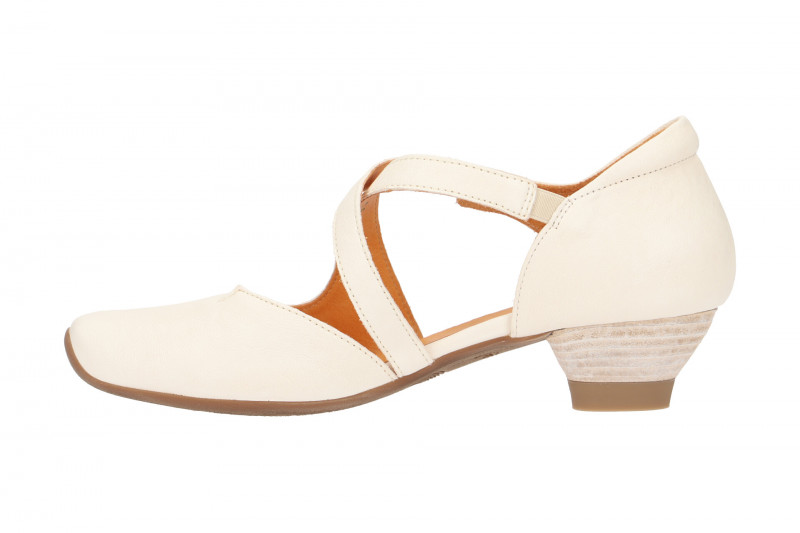 Think Aida Riemchen Pumps weiß