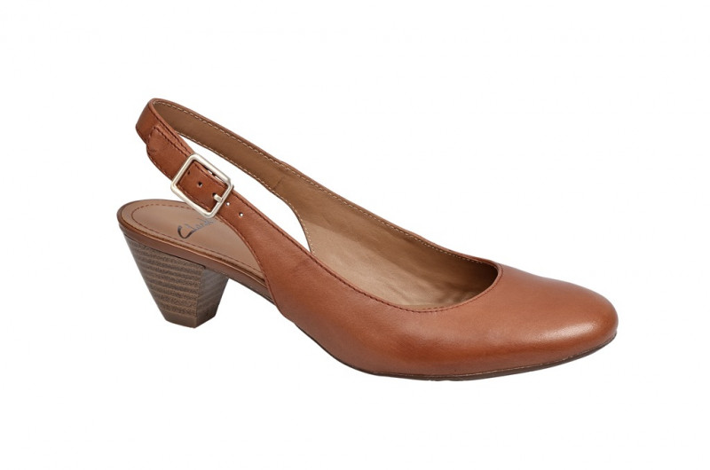 Clarks Sling Pumps Treva Abstract - braun