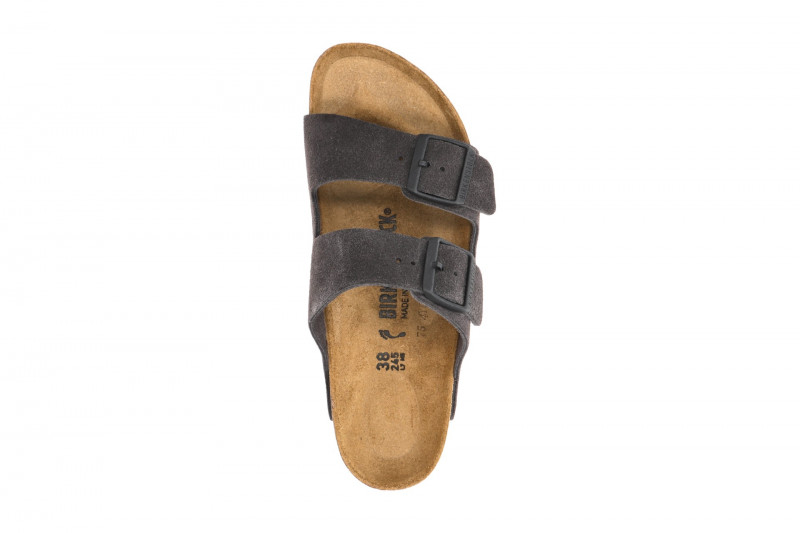 Birkenstock Arizona BS Pantolette dunkelgrau SCHMAL 1028592