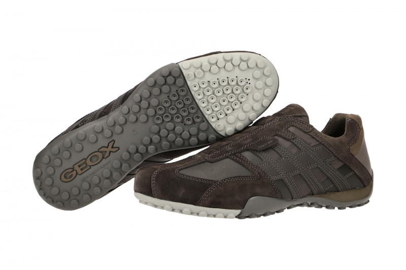 Geox Snake Schuhe Slipper braun U8207F