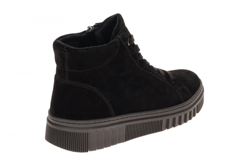 Gabor Mid-Sneaker Boots schwarz Velour 8008.01.012