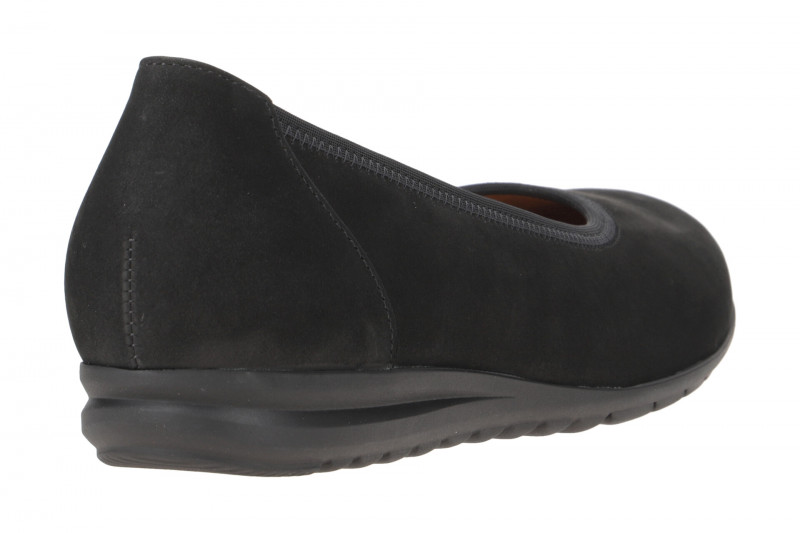 Gabor comfort Ballerina schwarz Soft Nubuk 72.620.47