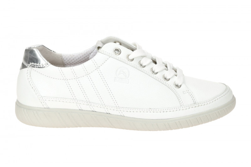 Gabor Comfort Schuhe York Sneakers weiß silber 66.458.50