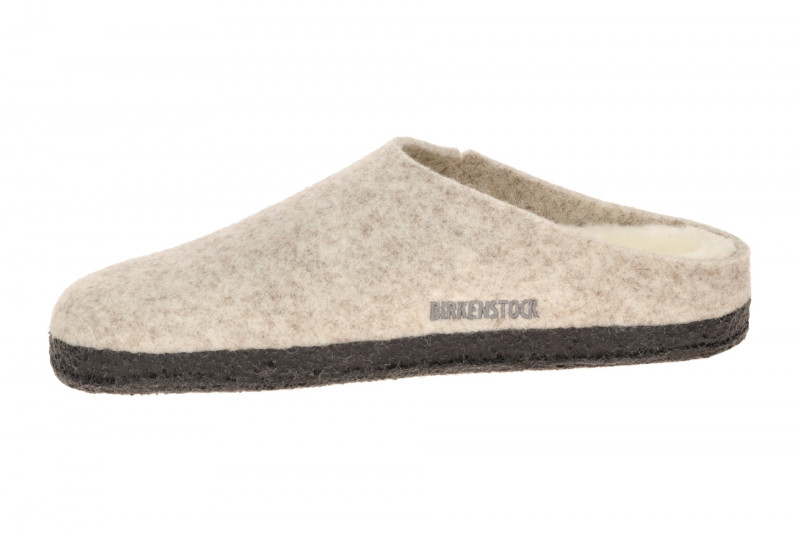 Birkenstock Zermatt Shearling Hausschuhe Clogs grau NORMAL-WEIT