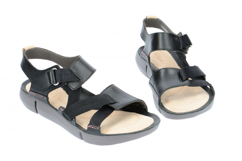 Clarks Tri Clover Damen Sandale schwarz