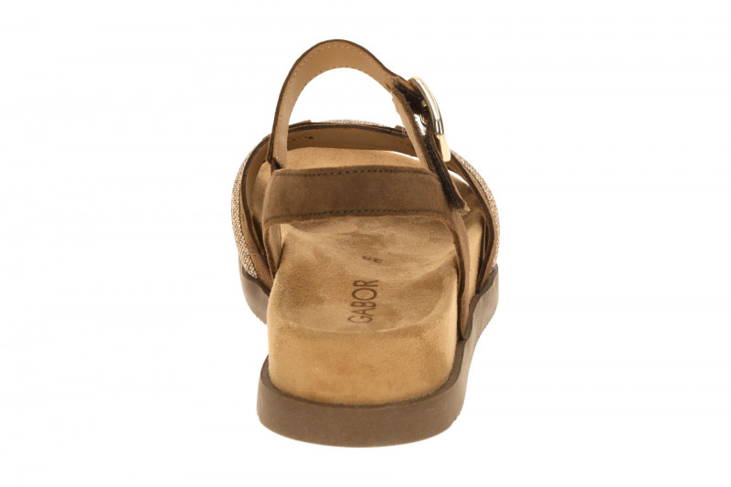 Gabor Sandale braun cacao Samt Strass 83.770.18