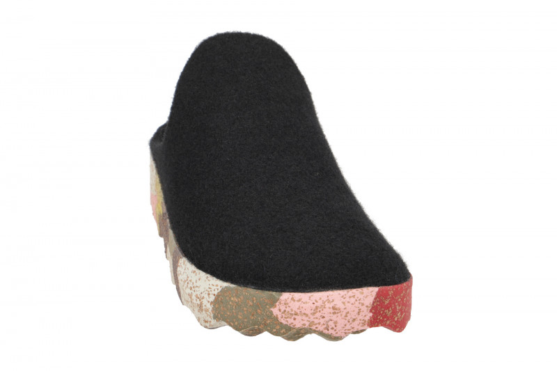 Asportuguesas Come Pantoletten Damen schwarz Mono Felt